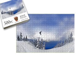 Crater Lake Winter Raven